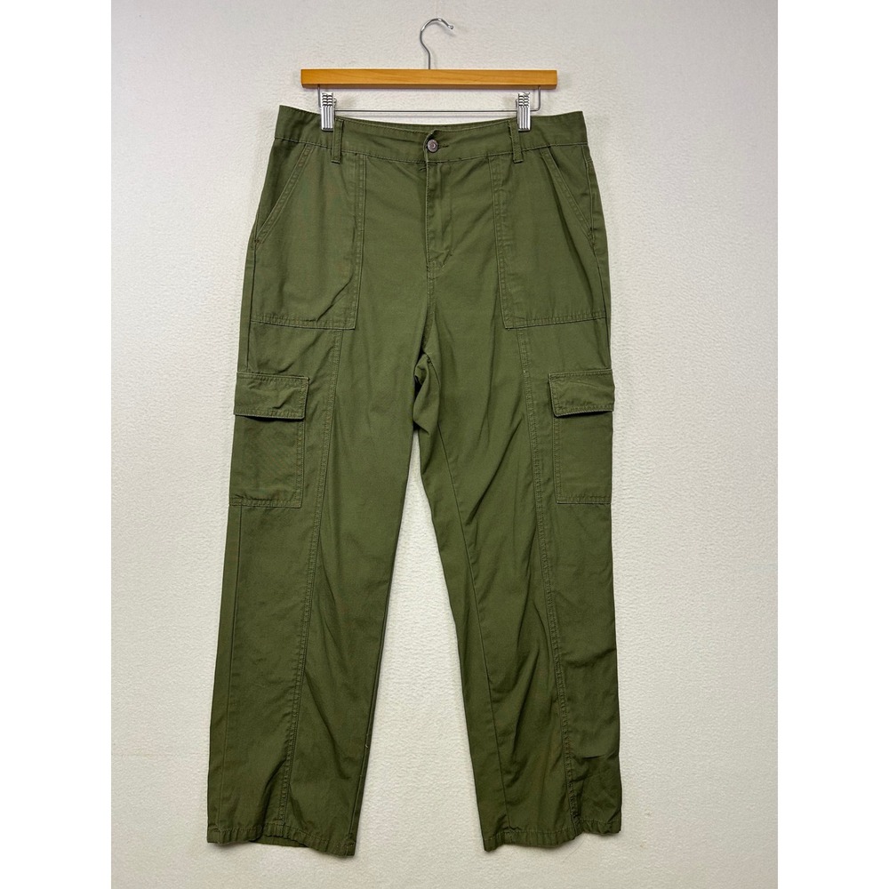 Utility Gorpcore Sincerely Jules Women 11/30 Olive Green Straight Cargo Pants